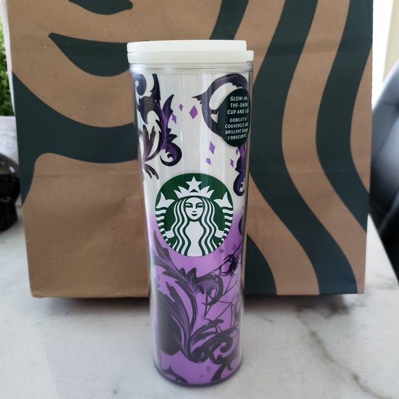 Starbucks Halloween Glow in the Dark Purple Ombre